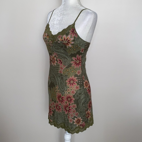 Victoria’s Secret Y2K vintage olive green slip & panty set - Picture 4 of 12